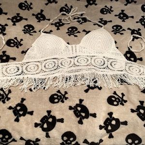 SHEIN Fringed halter